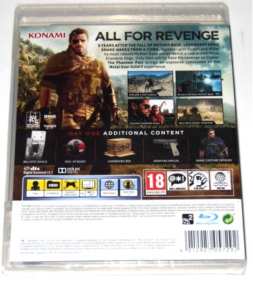 Juego Playstation 3 Metal Gear Solid V: The Phantom Pain (nuevo)
