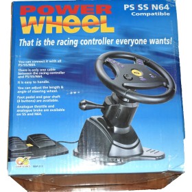 Volante Saturn/Nintendo 64/Playstation Power Wheel (nuevo)