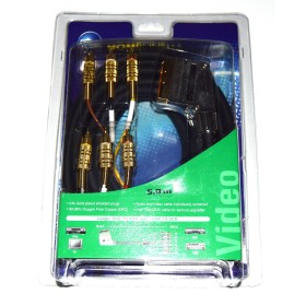 Cable euroconector AV (6 RCA)  estéreo estándar Premium (entrada/salida)