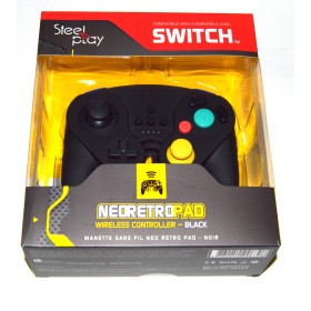 Mando Pro compatible Switch Bluetooth tipo gamecube Steel Play