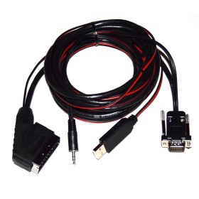 Cable RGB-SCART VGA elevador tensión 12v