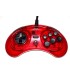 Mando USB Sega Megadrive 8 botones rojo transparente (licenciado)