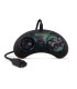 Mando compatible Megadrive 6 botones (Alta Calidad) Hyperkin negro transparente