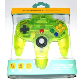 Mando compatible Nintendo 64 amarillo transparente Hyperkin