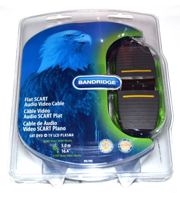 Cable 5m. Premium SCART-SCART macho plano
