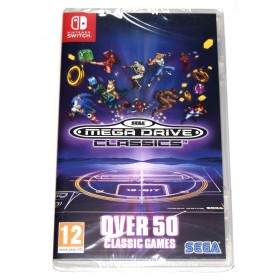 Juego Switch SEGA Mega Drive Classics + mando Megadrive Licenciado Azul USB 6 botones (nuevo)