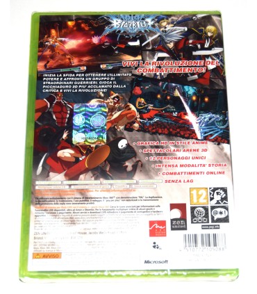 Juego Xbox 360 Blaz Blue: Continuum Shift (nuevo)