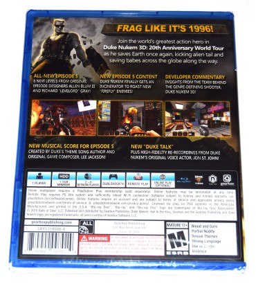 Juego Playstation 4 Duke Nukem 3D: 20th Anniversary  (nuevo)