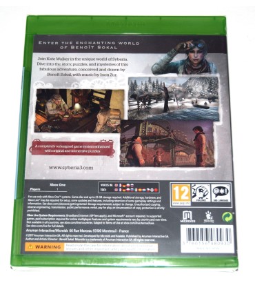 Juego Xbox One Syberia 3 (nuevo)