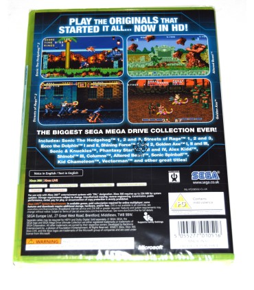 Juego Xbox 360 SEGA Mega Drive Ultimate Collection (nuevo)