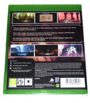 Juego Xbox One Greak: Memories of Azur (nuevo)