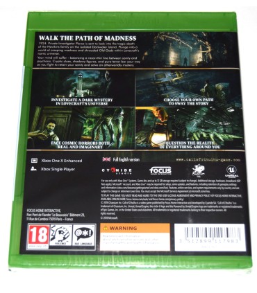 Juego Xbox One Call of Cthulhu (nuevo)