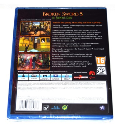 Juego Playstation 4 Broken Sword 5: La Maldicion de la Serpiente(nuevo)