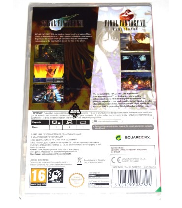 Juego Switch Final Fantasy VII + Final Fantasy VIII Remastered (nuevo)