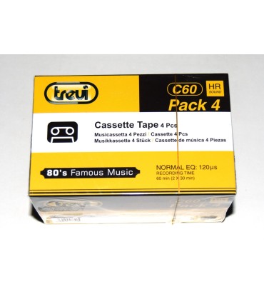 Pack 4 cintas de Cassette Trevi C60