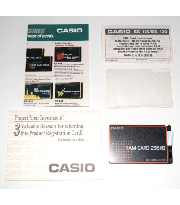 Casio RAM Card 256Kb ES-120 (nueva)
