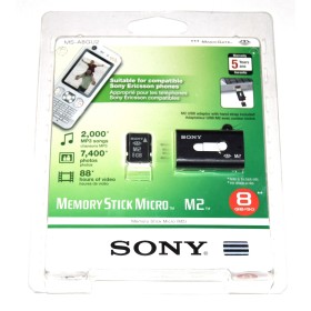 Tarjeta memoria Sony PSP Go Memory Stick M2 8Gb. + lector USB