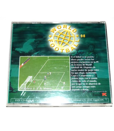 Juego PC World Football 98 (segunda mano)