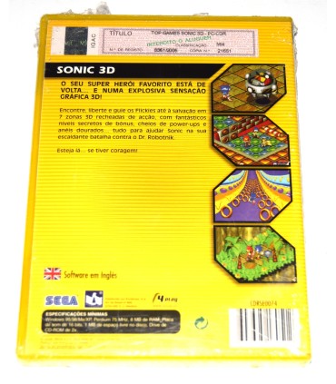Juego PC Sonic 3D (nuevo)