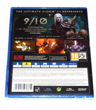 Juego Playstation 4 Diablo III Eternal Collection (nuevo)