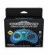 Mando USB Sega Megadrive 6 botones azul transparente (licenciado)