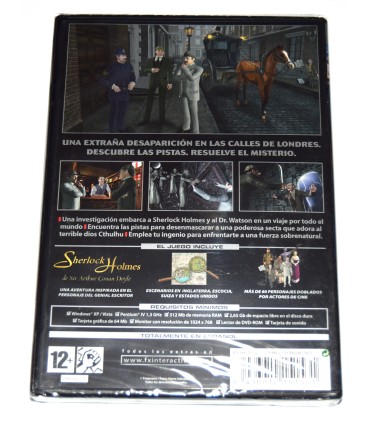 Juego PC Sherlock Holmes La Aventura (nuevo)