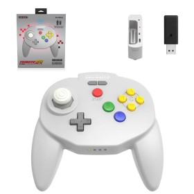 Mando Nintendo 64 Tribute64 inalámbrico gris