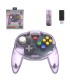 Mando Nintendo 64 Tribute64 inalámbrico morado