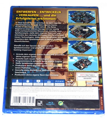 Juego Playstation 4 Mad Games Tycoon (nuevo)