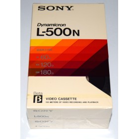 Pack 2 cintas Beta Sony Dynamicron L-500N (nuevas)