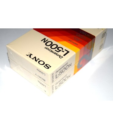 Pack 2 cintas Beta Sony Dynamicron L-500N (nuevas)