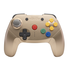 Mando Wireless Bluetooth Brawler 64 Switch dorado limited