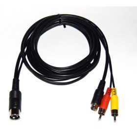 Cable S-Video+AV Commodore 64/64C/128/16/116/+4