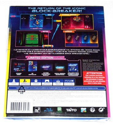 Juego Playstation 4 Arkanoid Eternal Battle Limited Edition (nuevo)