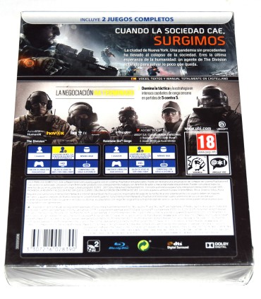 Juego Playstation 4 The Division + Rainbow Six (nuevo)