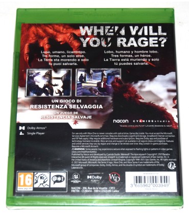 Juego Xbox One Werewolf: The Apocalypse Earthblood (nuevo)