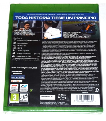 Juego Xbox One F1 2021 (nuevo)