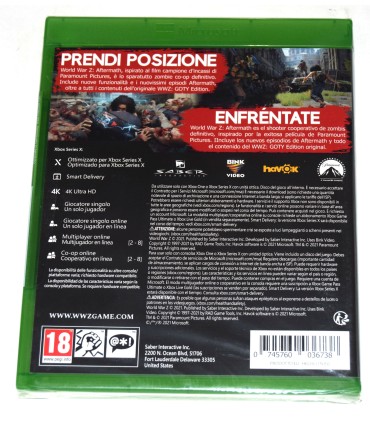 Juego Xbox One World War Z: Aftermath (nuevo)