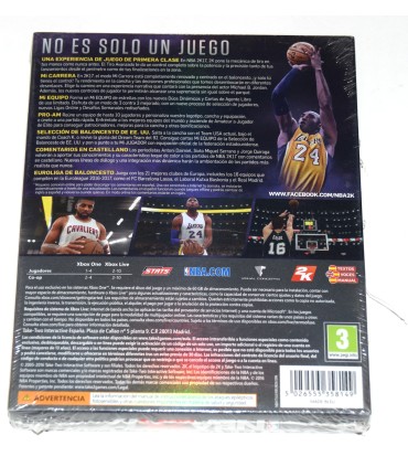 Juego Xbox One NBA 2K17 - Edición Leyenda (nuevo)