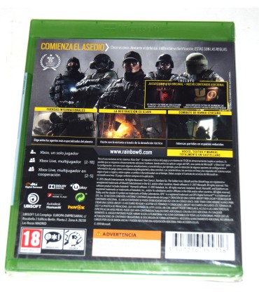 Juego Xbox One Rainbow Six Siege - Advanced Edition (nuevo)