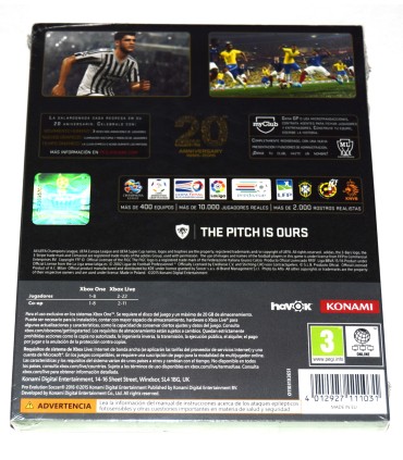 Juego Xbox One Pro Evolution Soccer 2016 (nuevo)