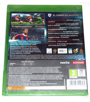 Juego Xbox One Pro Evolution Soccer 2015 (nuevo)