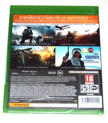 Juego Xbox One Battlefield 1 - Edición Revolution (nuevo)