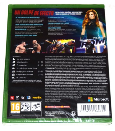 Juego Xbox One WWE 2k22 (nuevo)
