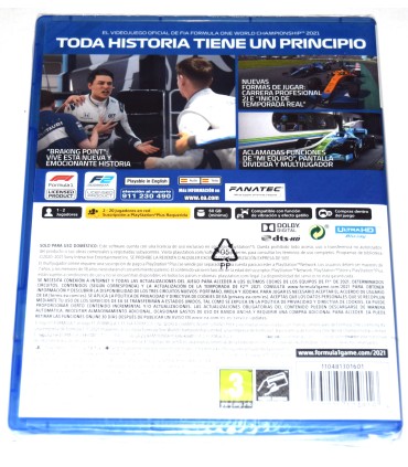 Juego Playstation 5 F1 2021 (nuevo)
