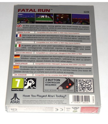 Juego Atari 7800 Fatal Run (nuevo)