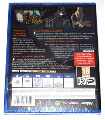 Juego Playstation 4 This is the Police 2 (nuevo)