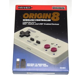 Mando Retrobit Origin8 NES/USB gris Gameboy