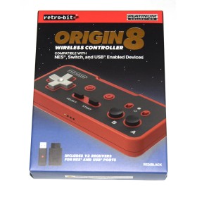 Mando Retrobit Origin8 NES/USB rojo/negro Famicom
