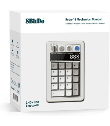 Teclado numérico mecánico + calculadora 8bitdo Retro IBM M